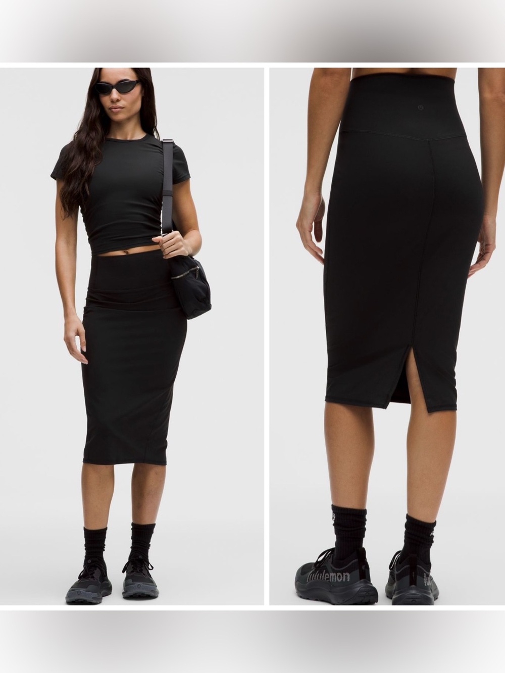 NWT Lululemon Nulu Slim-Fit High-Rise Midi Skirt Size 4